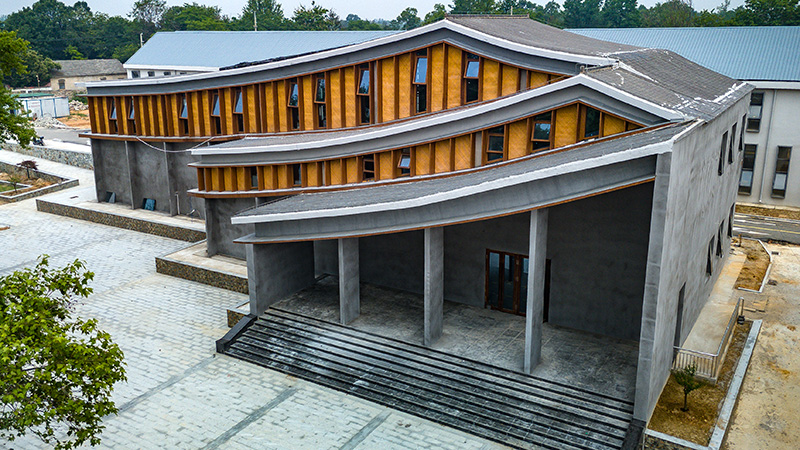 潜山舒席博物馆的竹材装饰